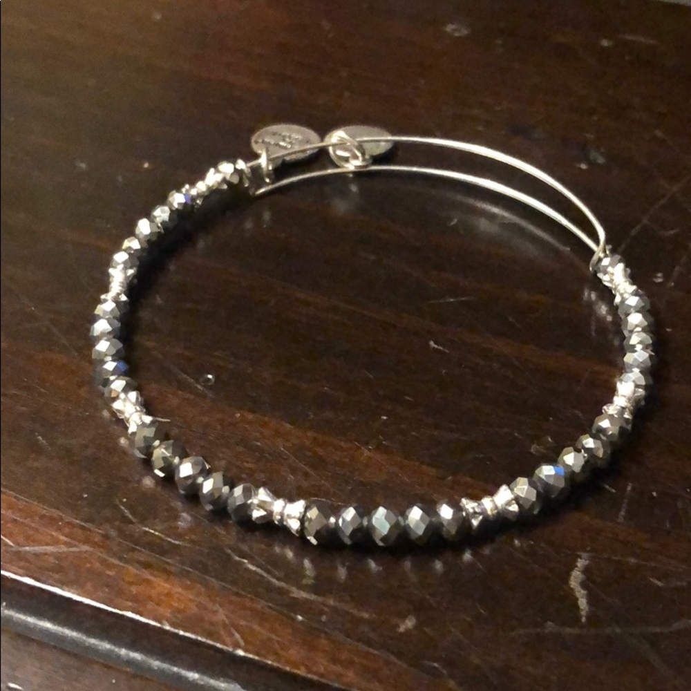 Alex and Ani black and silver SWAROVSKI Bracelet
